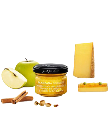 Salsa para queso de manzana Golden y pistachos 70g Alacena Tienda quesos online