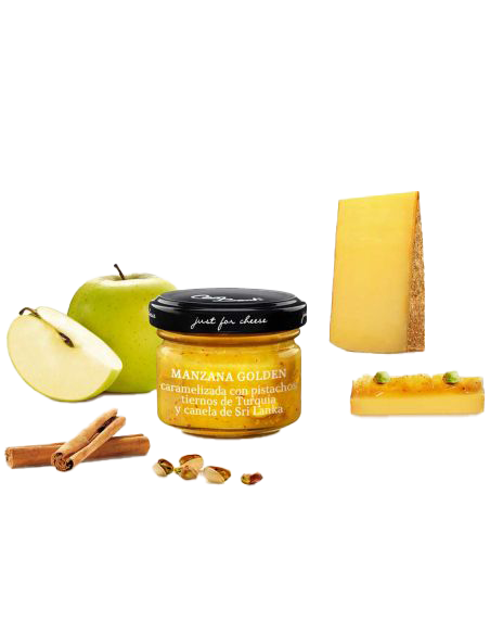 Salsa para queso de manzana Golden y pistachos 70g Alacena Tienda quesos online