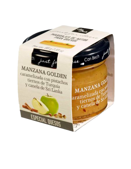 Salsa para queso de manzana Golden y pistachos 70g Alacena Tienda quesos online