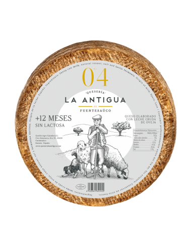 queso de oveja añejo sin lactosa la antigua de fuentesauco - quesoteca
