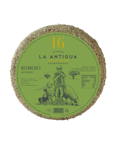 Queso de oveja añejo al romero La Antigua