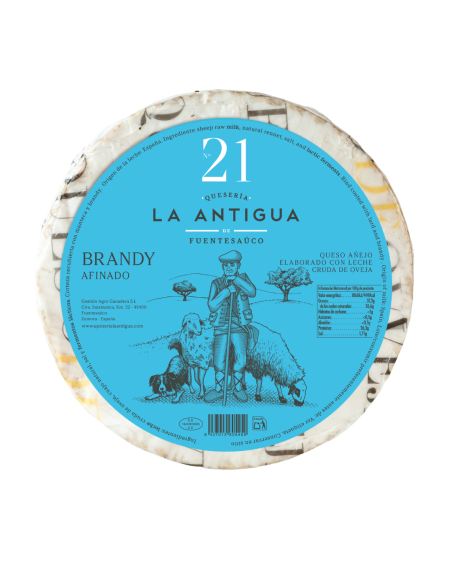 Queso de oveja añejo con manteca al Brandy La Antigua