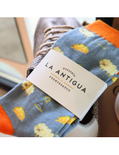 Calcetines divertidos de queso