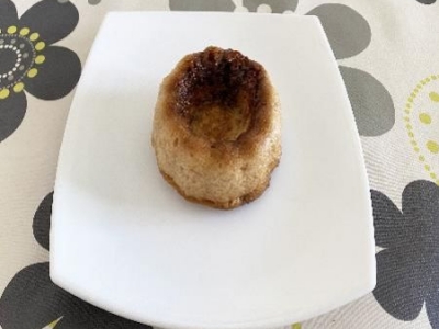 Pudding de pan, queso y nueces