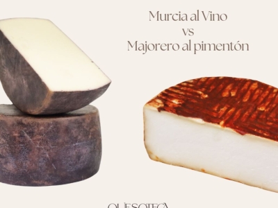Murcia al vino vs Majorero al pimentón: dos quesos con mucho acento